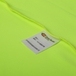 T 系列运动夹克荧光绿水洗标细节