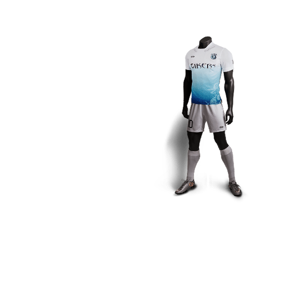 神兽系列青龙白色款足球比赛服